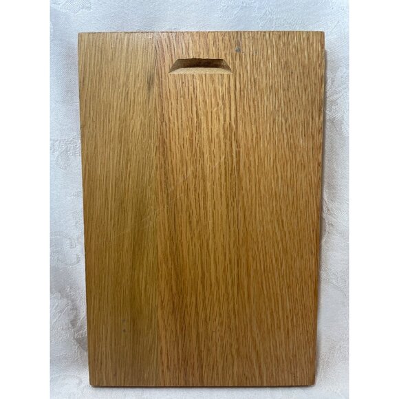 Foot Prints in the Sand on a Solid Oak Plaque Laser Engraved Piece 6.25" x 4.25" - Picture 5 of 5